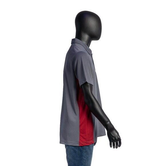 UNISEX POLO ASPIRE, POLO CONTRAST WITH MATCHING MESH - Picture 3 of 6